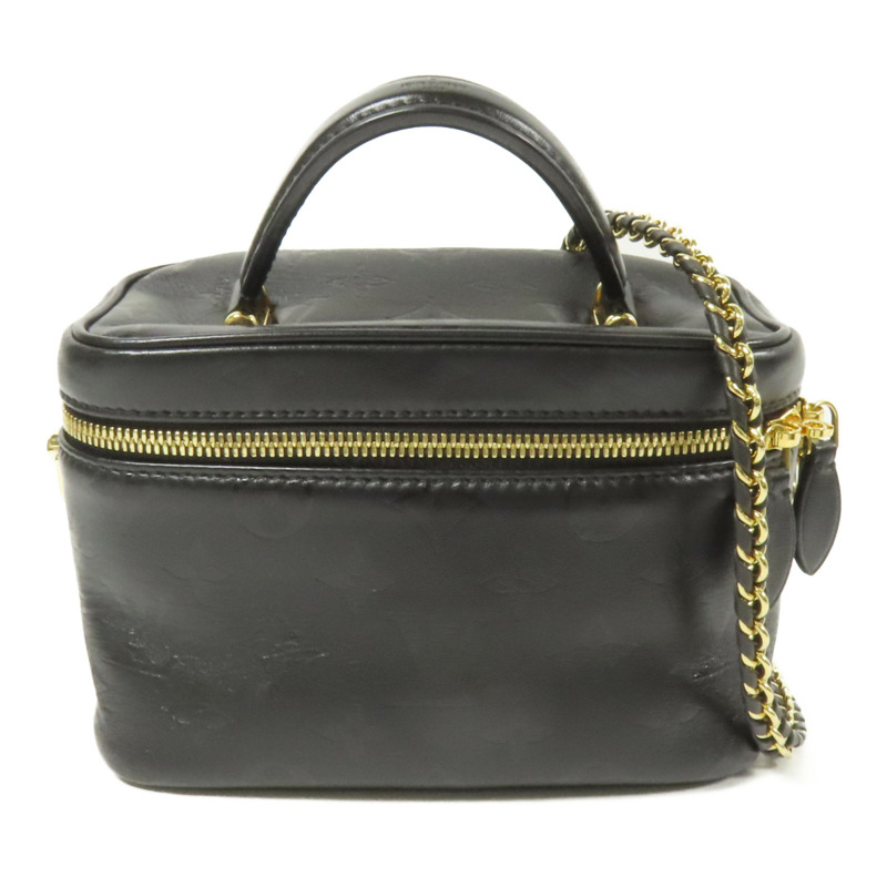 LOUIS VUITTON Monogram Ink Vanity PM金扣鏈帶手挽肩背兩用袋-0