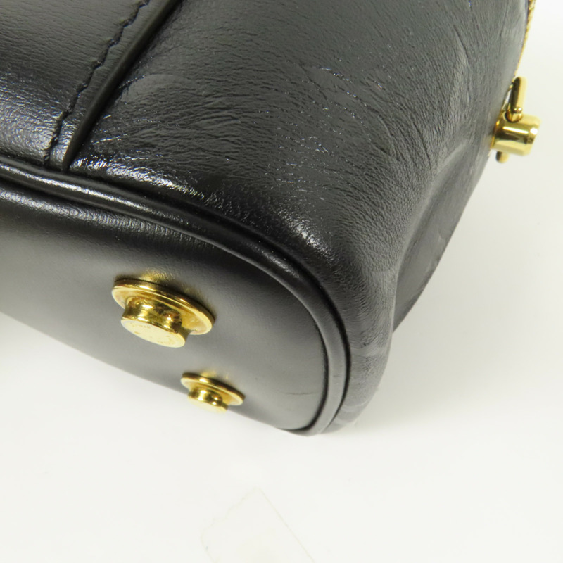 LOUIS VUITTON Monogram Ink Vanity PM金扣鏈帶手挽肩背兩用袋-7