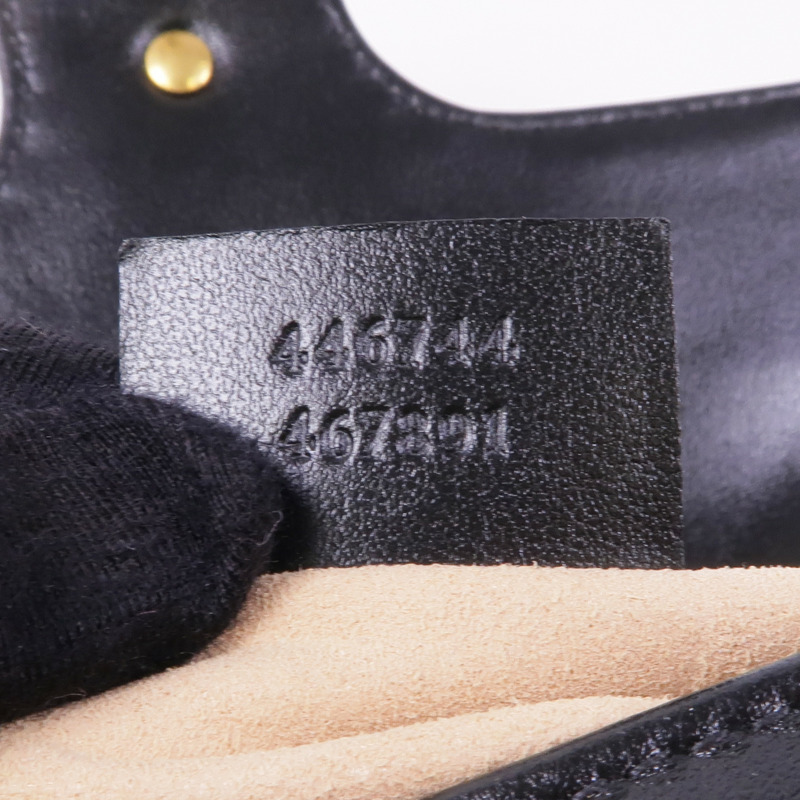 GUCCI 塗層帆布GG Supreme Interlocking金扣肩背袋-15