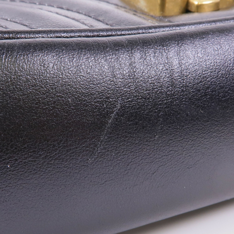 GUCCI 塗層帆布GG Supreme Interlocking金扣肩背袋-17