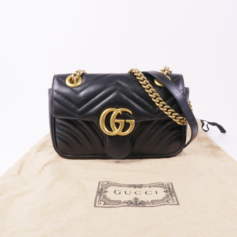 GUCCI 塗層帆布GG Supreme Interlocking金扣肩背袋-19