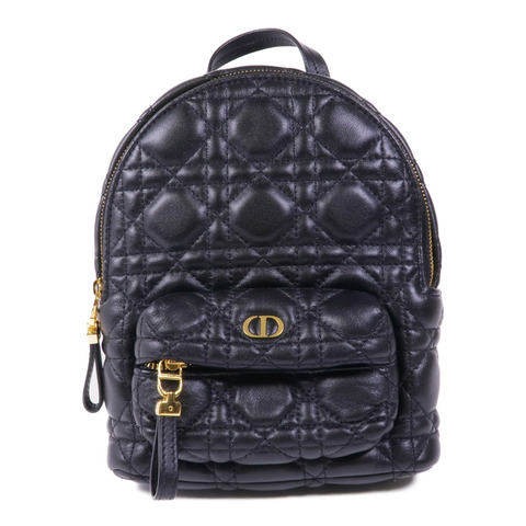 Dior 羊皮皮革Backpack金扣背包
