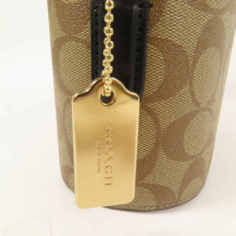 COACH 塗層帆布Shoulder Bag金扣手挽肩背兩用袋-10