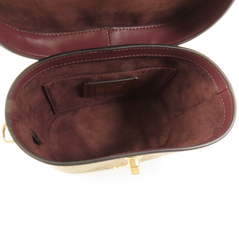 COACH 塗層帆布Shoulder Bag金扣手挽肩背兩用袋-13