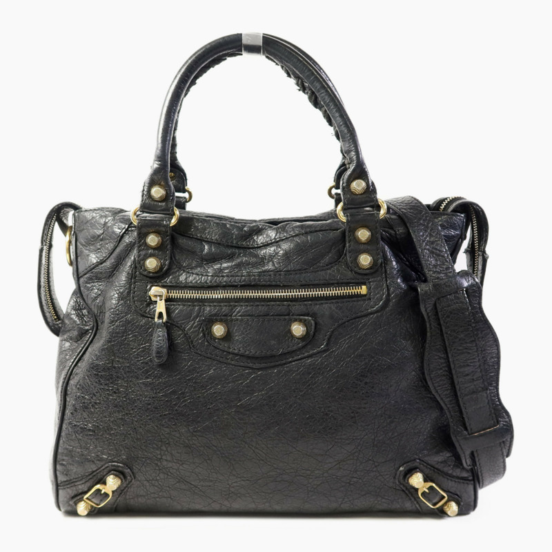 BALENCIAGA 牛皮皮革Giant Velo金扣手挽肩背兩用袋-0