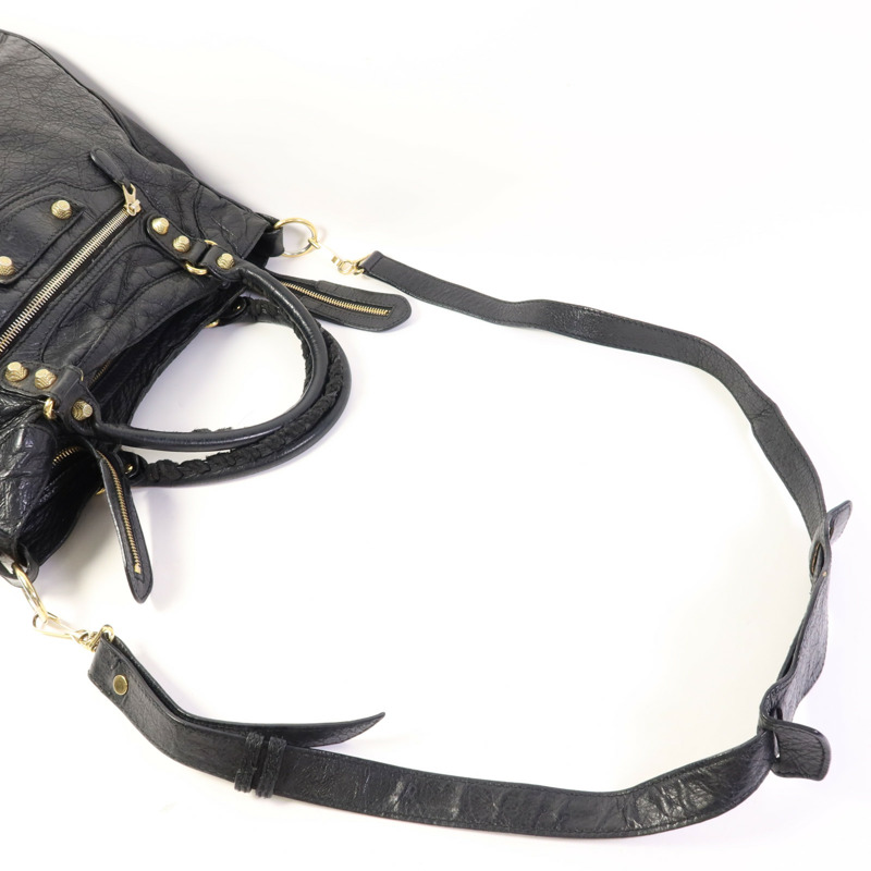 BALENCIAGA 牛皮皮革Giant Velo金扣手挽肩背兩用袋-7