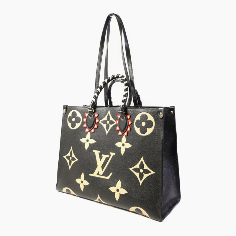 LOUIS VUITTON Monogram Empreinte On The Go GM金扣手挽肩背兩用袋-2