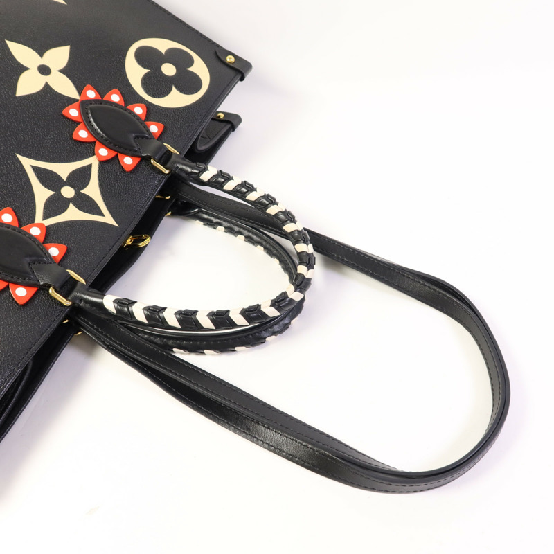 LOUIS VUITTON Monogram Empreinte On The Go GM金扣手挽肩背兩用袋-7