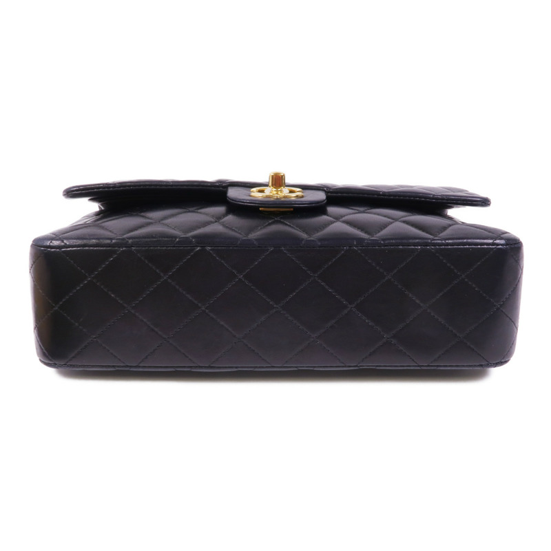 CHANEL 羊皮皮革Classic 25金扣手挽肩背兩用袋-3