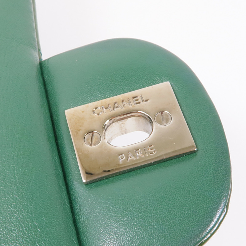 CHANEL 漆皮皮革Classic 25銀扣手挽肩背兩用袋-11