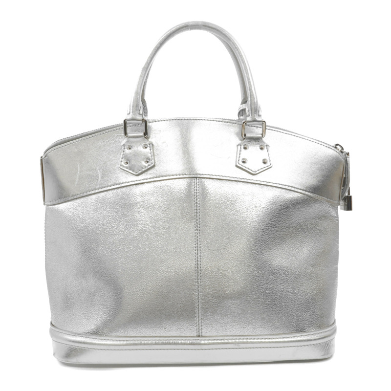 LOUIS VUITTON 皮革Lockit PM銀扣手挽袋-2