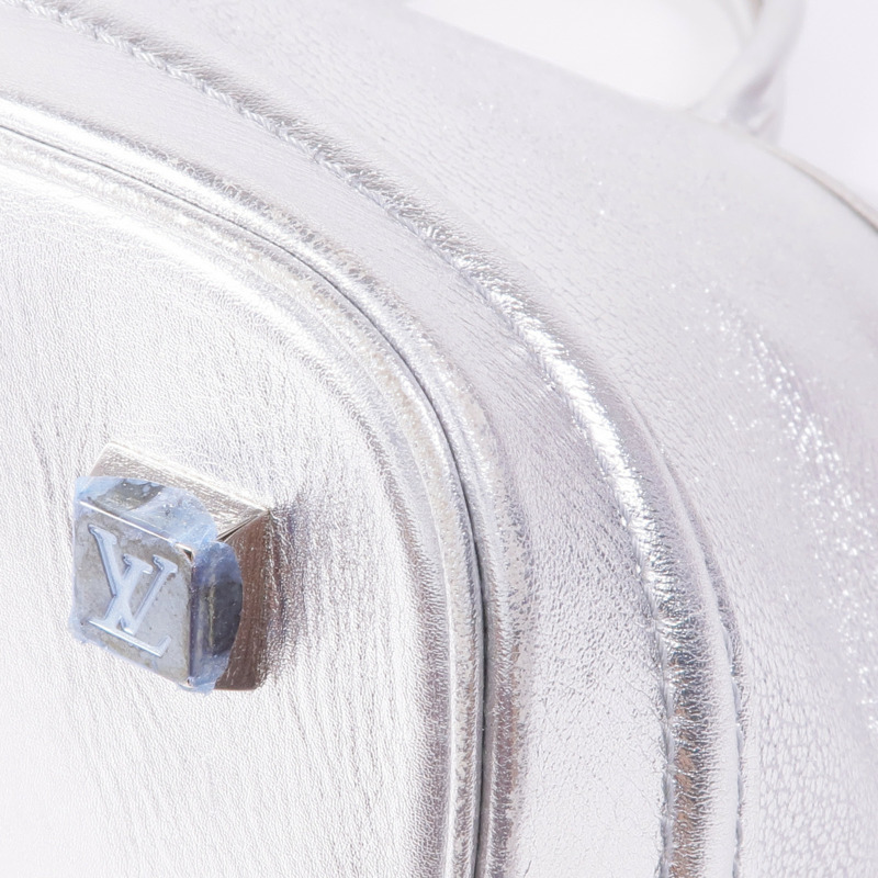 LOUIS VUITTON 皮革Lockit PM銀扣手挽袋-5