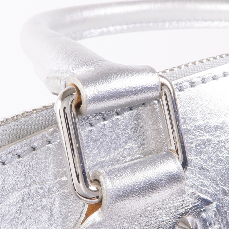 LOUIS VUITTON 皮革Lockit PM銀扣手挽袋-10