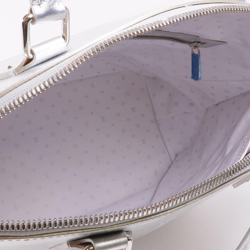 LOUIS VUITTON 皮革Lockit PM銀扣手挽袋-13