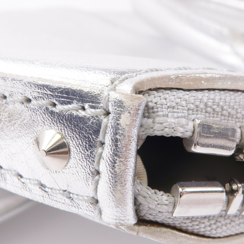 LOUIS VUITTON 皮革Lockit PM銀扣手挽袋-18