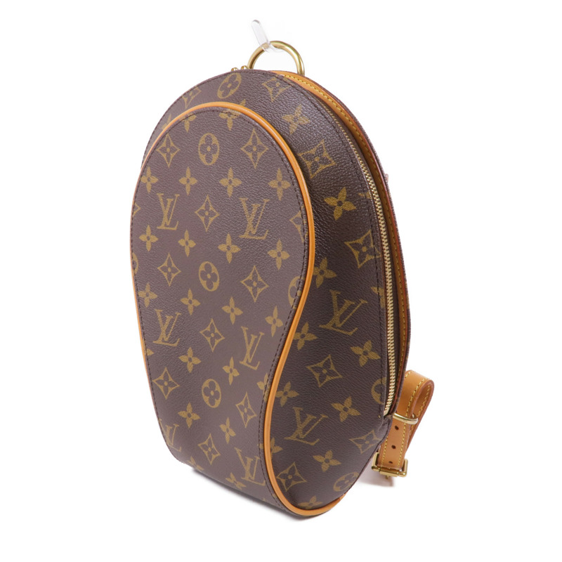 LOUIS VUITTON Monogram Ellipse Sac A Dos Backpack金扣背包棕色-1