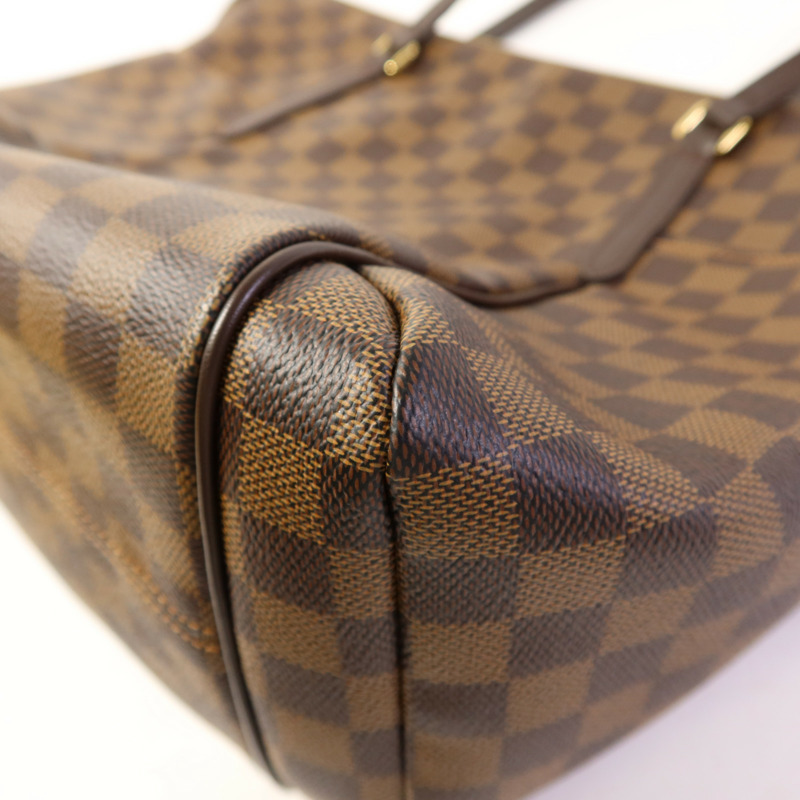 LOUIS VUITTON Damier Ebene Totally MM金扣肩背袋-10