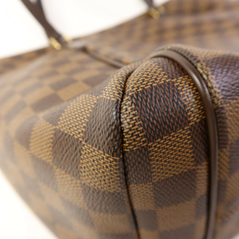 LOUIS VUITTON Damier Ebene Totally MM金扣肩背袋-13