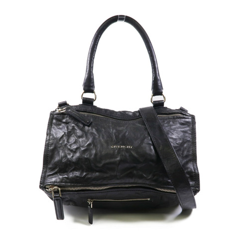 GIVENCHY 牛皮皮革Pandora Medium銀扣手挽肩背兩用袋