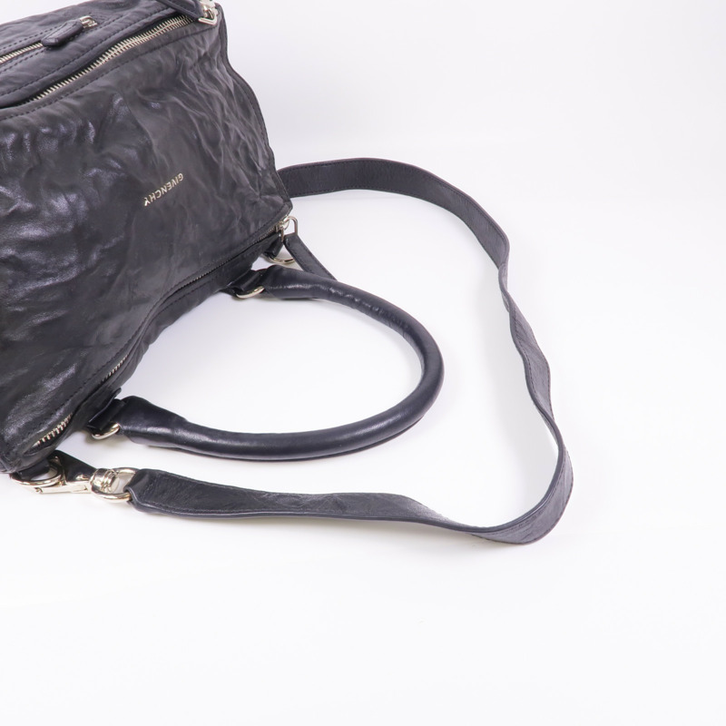 GIVENCHY 牛皮皮革Pandora Medium銀扣手挽肩背兩用袋-4
