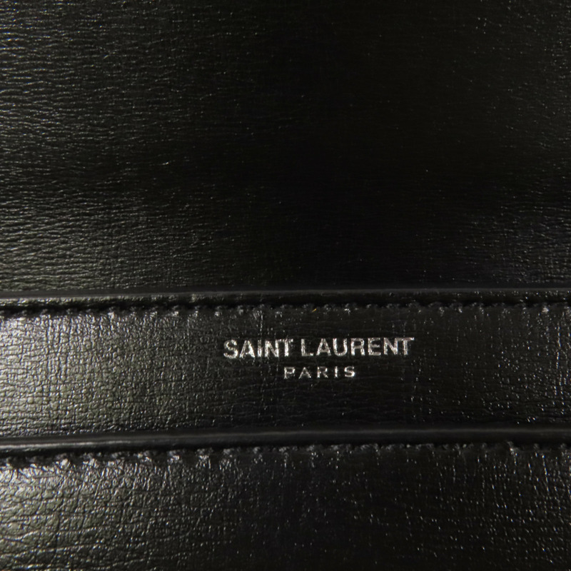 SAINT LAURENT 牛皮皮革Sunset Medium銀扣鏈帶肩背袋-12