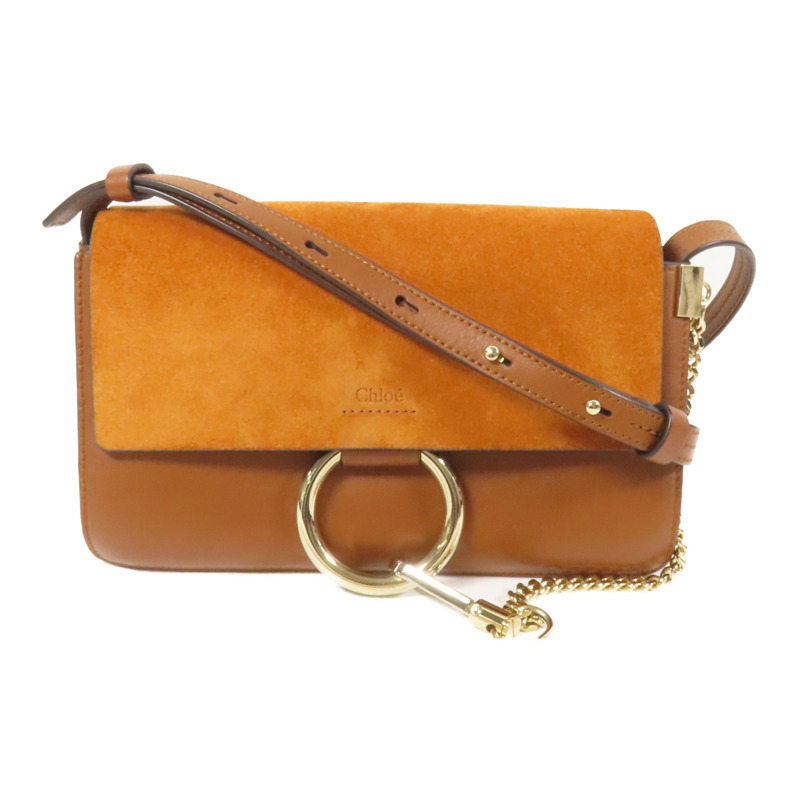 Chloe 牛皮皮革Shoulder Bag金扣肩背袋-0