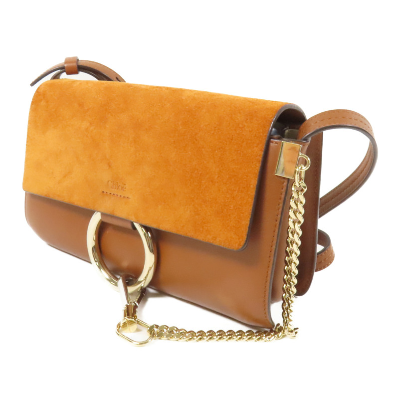 Chloe 牛皮皮革Shoulder Bag金扣肩背袋-2