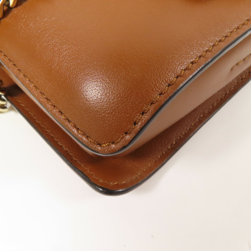 Chloe 牛皮皮革Shoulder Bag金扣肩背袋-5