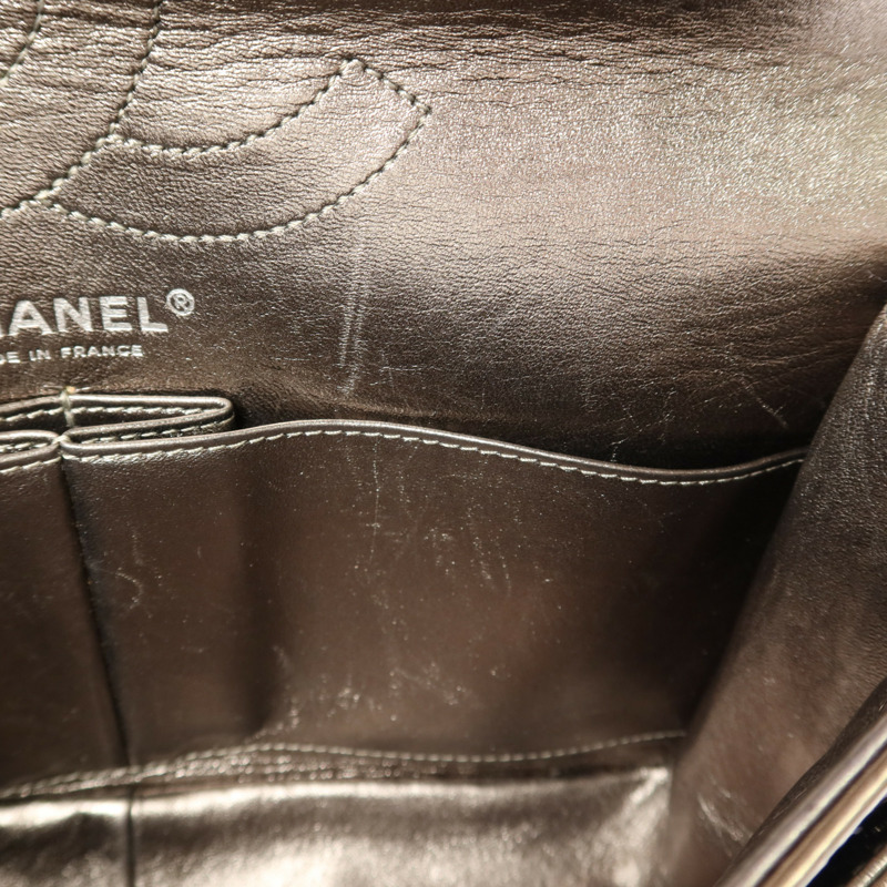 CHANEL 牛皮皮革2.55銀扣鏈帶肩背袋-20