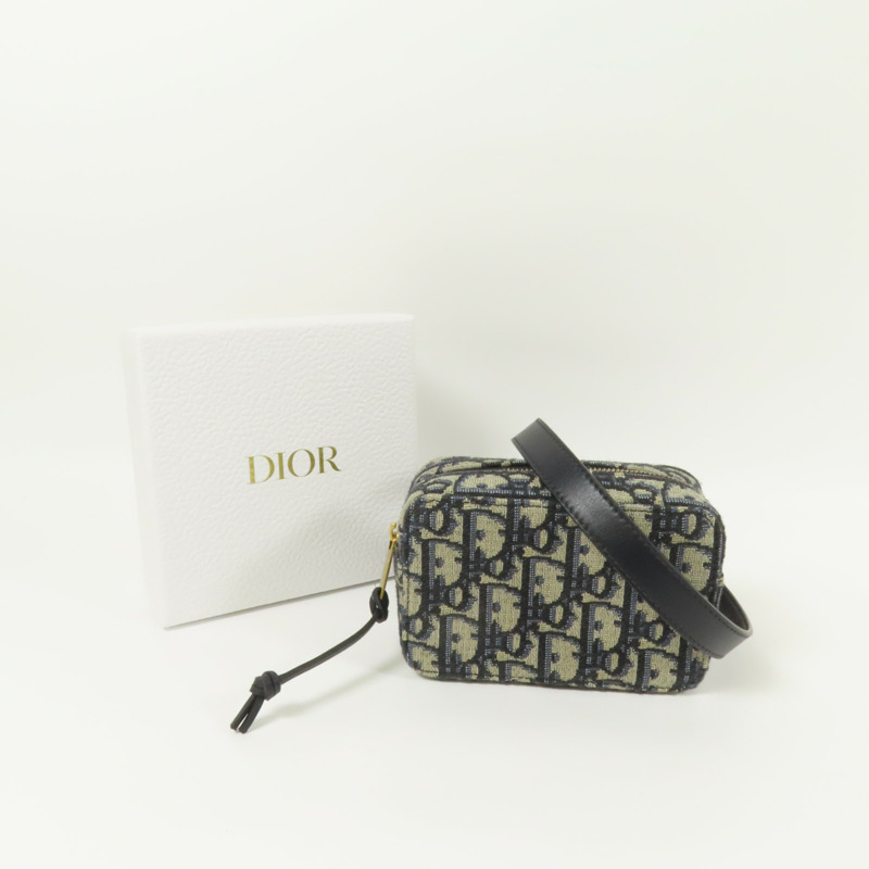 Dior 帆布Oblique Belt Bag金扣腰包-13