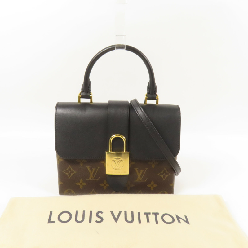 LOUIS VUITTON Monogram Locky BB金扣手挽肩背兩用袋-6