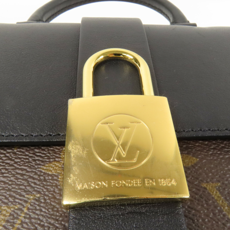 LOUIS VUITTON Monogram Locky BB金扣手挽肩背兩用袋-12