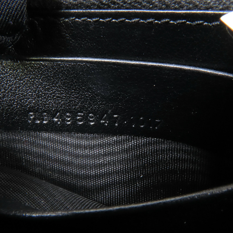 SAINT LAURENT 牛皮皮革Embossed Wallet銀扣錢包-15