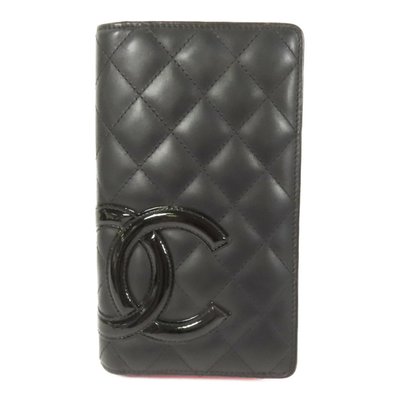 CHANEL 牛皮皮革Cambon Wallet長錢包-0