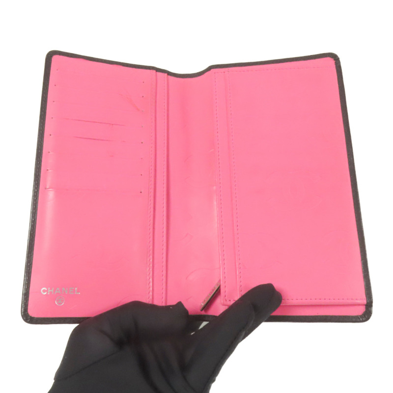 CHANEL 牛皮皮革Cambon Wallet長錢包-10