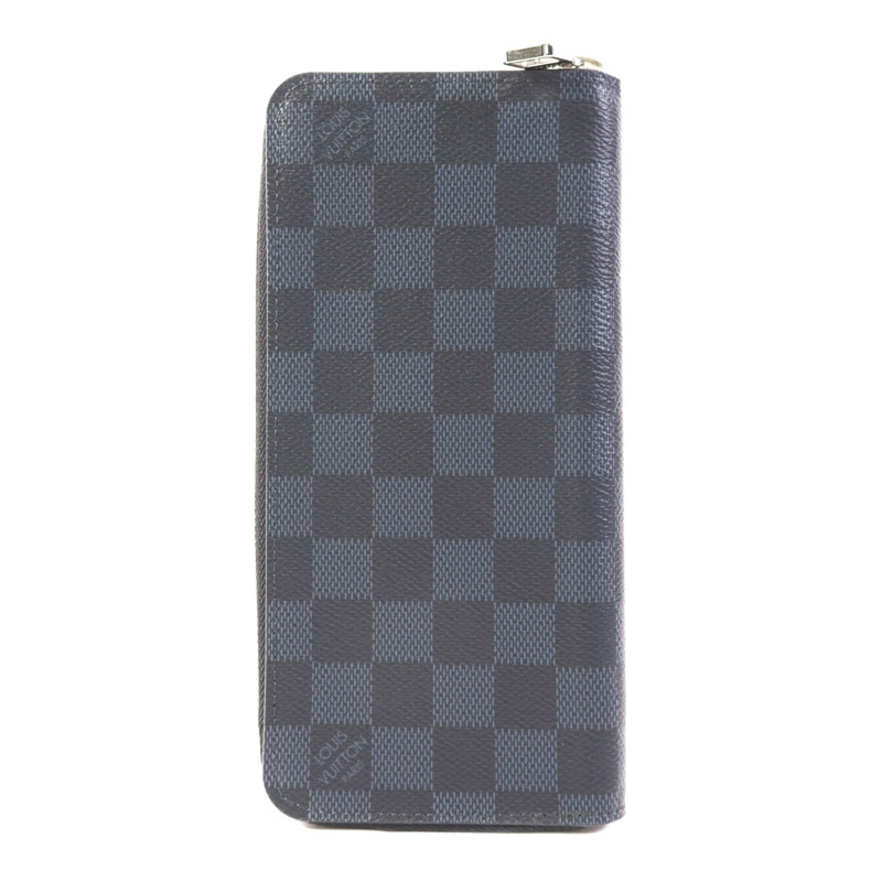 LOUIS VUITTON Damier Graphite Zipper Wallet Vertical銀扣長錢包-1