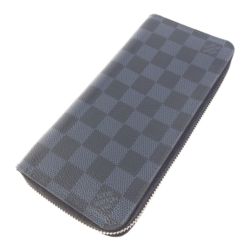 LOUIS VUITTON Damier Graphite Zipper Wallet Vertical銀扣長錢包-2