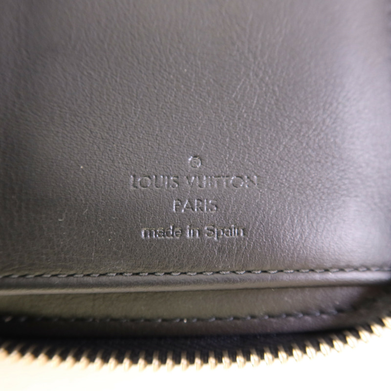 LOUIS VUITTON Damier Graphite Zipper Wallet Vertical銀扣長錢包-6