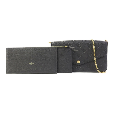 LOUIS VUITTON Monogram Empreinte Felicie Pochette金扣肩背袋