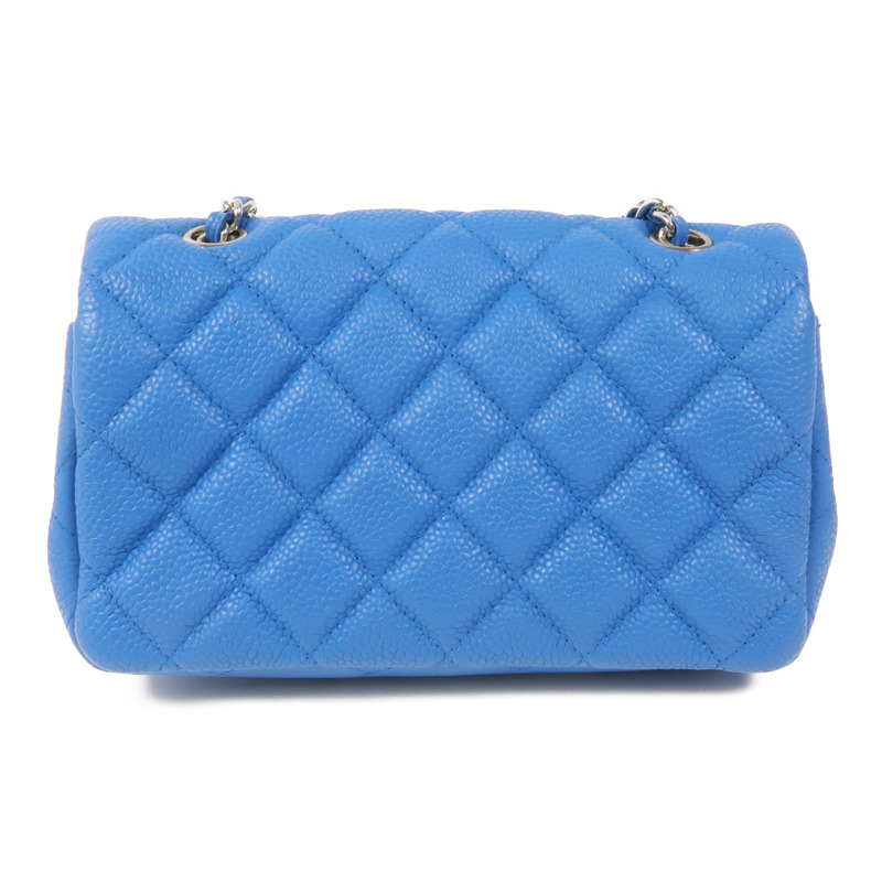 CHANEL 牛皮皮革Shoulder Bag銀扣肩背袋-1