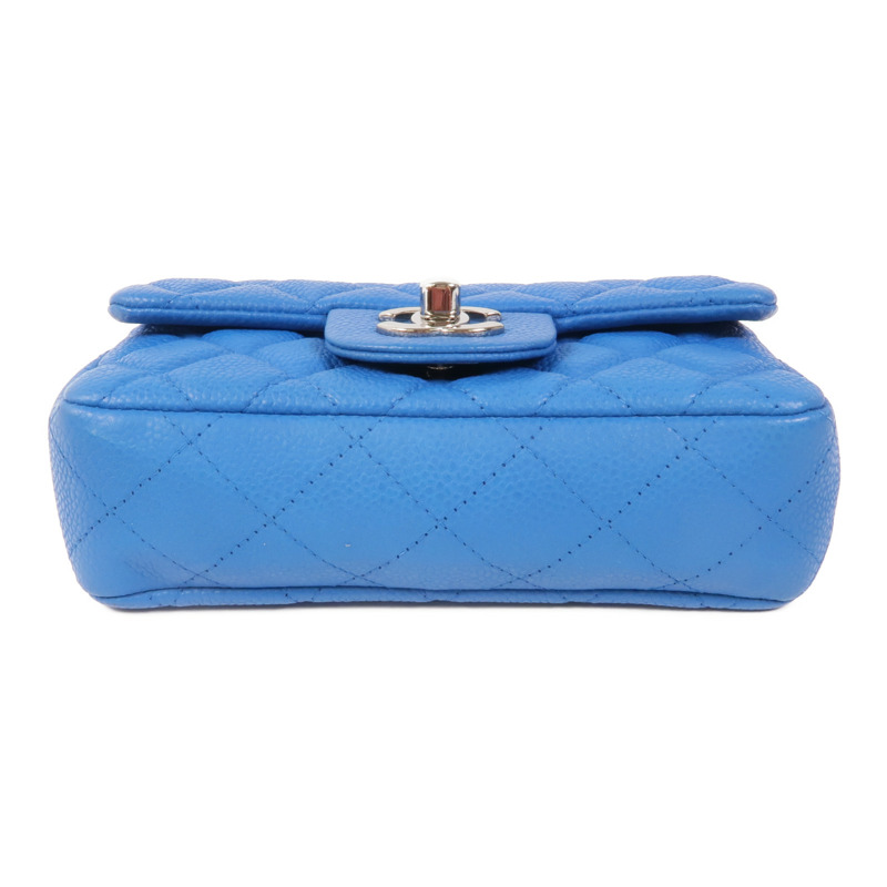 CHANEL 牛皮皮革Shoulder Bag銀扣肩背袋-3