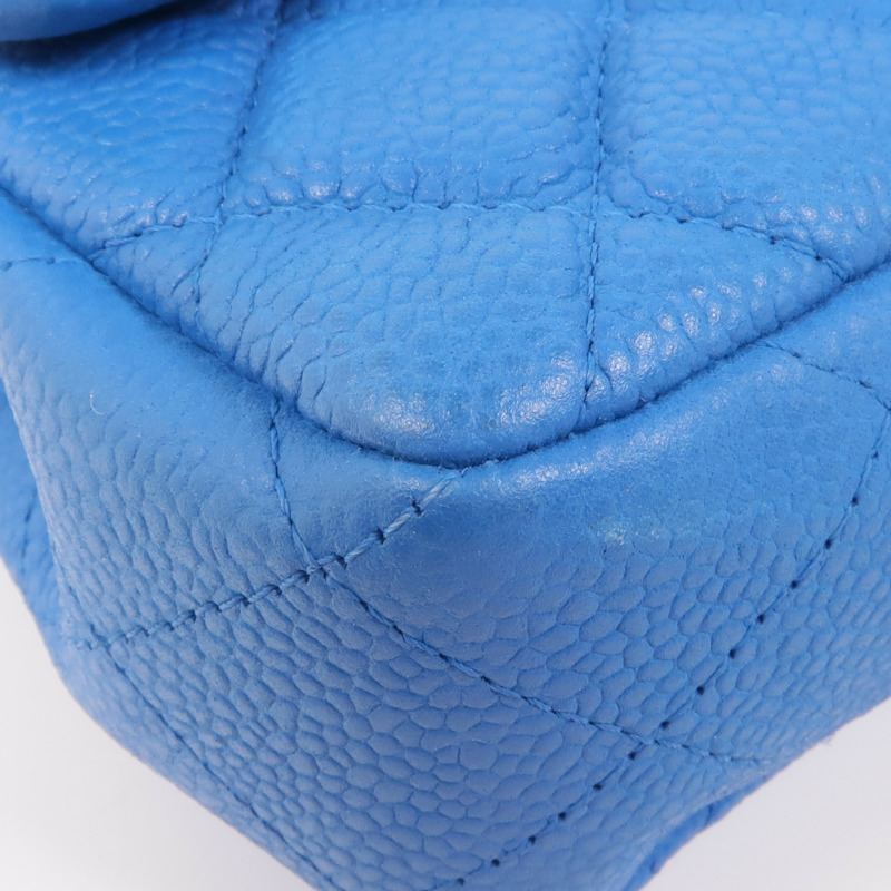 CHANEL 牛皮皮革Shoulder Bag銀扣肩背袋-6
