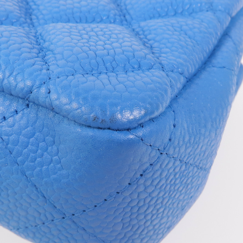 CHANEL 牛皮皮革Shoulder Bag銀扣肩背袋-7