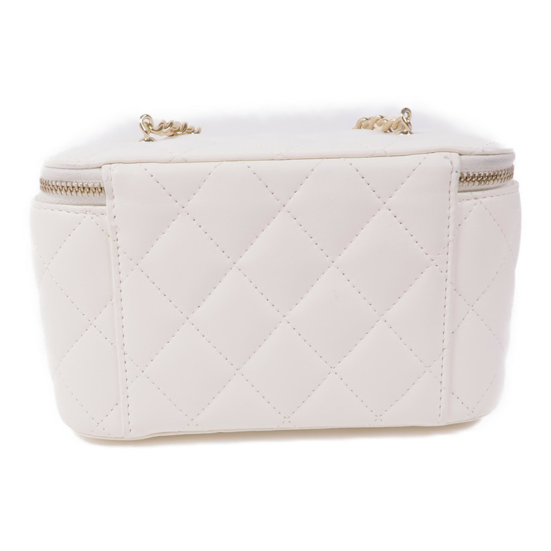 CHANEL 羊皮皮革Vanity Case金扣肩背袋-1