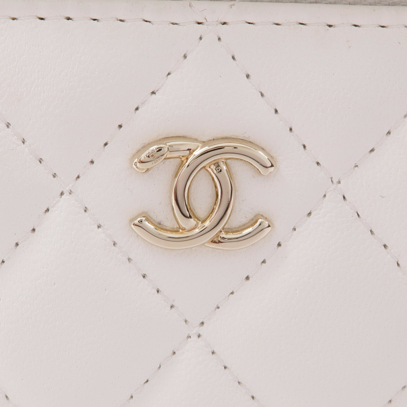CHANEL 羊皮皮革Vanity Case金扣肩背袋-10