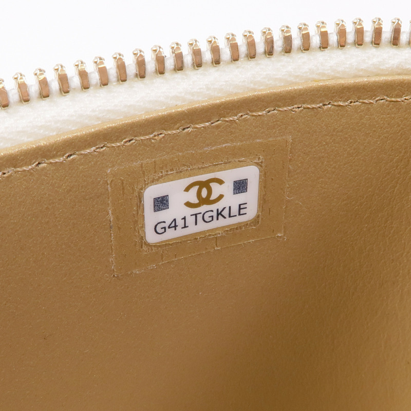 CHANEL 羊皮皮革Vanity Case金扣肩背袋-14