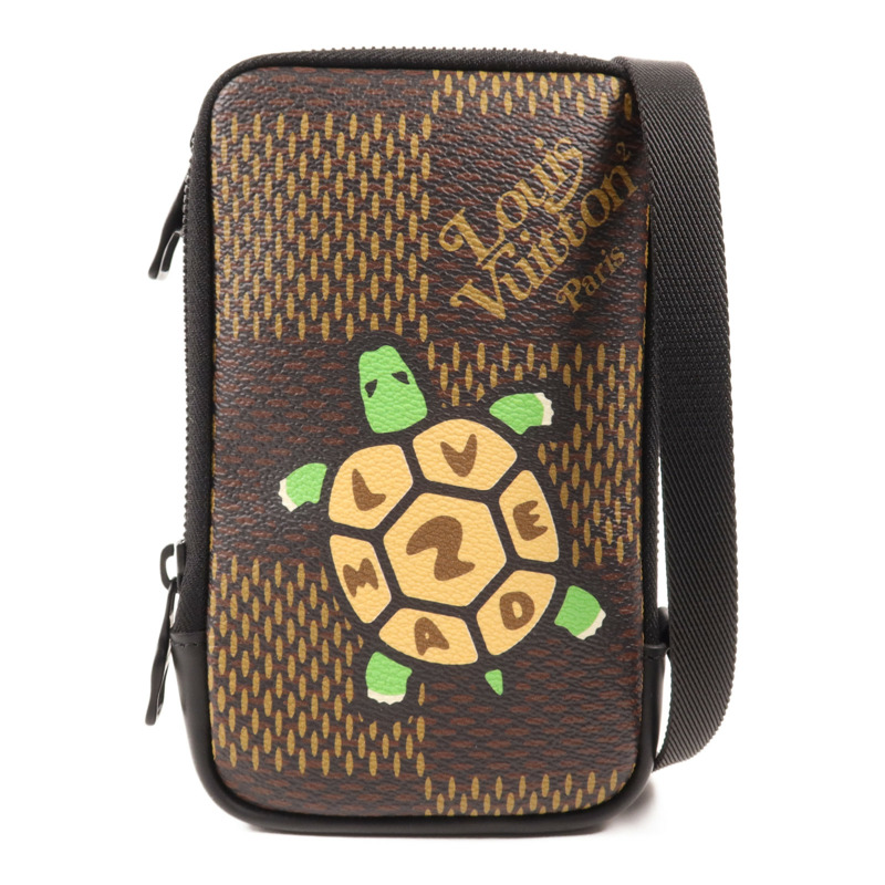LOUIS VUITTON Damier LV x Nigo Phone Pouch肩背袋-0