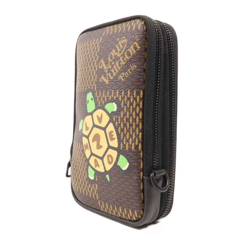 LOUIS VUITTON Damier LV x Nigo Phone Pouch肩背袋-2