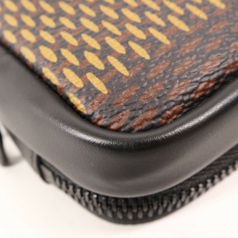 LOUIS VUITTON Damier LV x Nigo Phone Pouch肩背袋-11