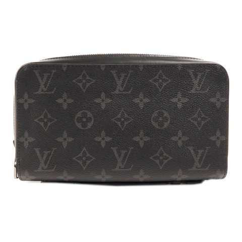 LOUIS VUITTON Monogram Eclipse Zippy XL Wallet銀扣長錢包